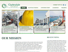 Tablet Screenshot of clydesdalegroup.com